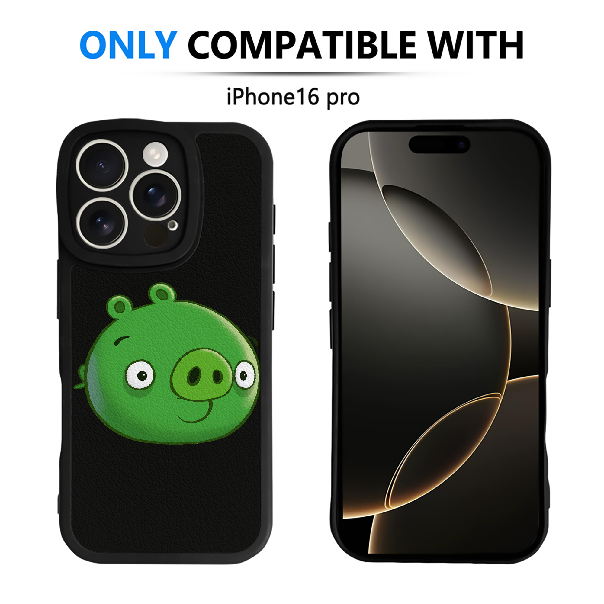（画像用） Angry Birds アングリーバード 【iPhone 16シリーズ対応】シリコンスマホケース（レザー調） 材質：シリコン